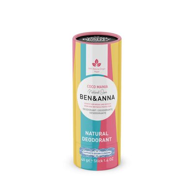 Natural Deodorant Paper Tube - Coco Mania
