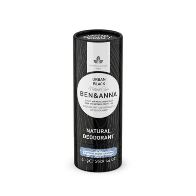 Natural Deodorant Paper Tube - Urban Black