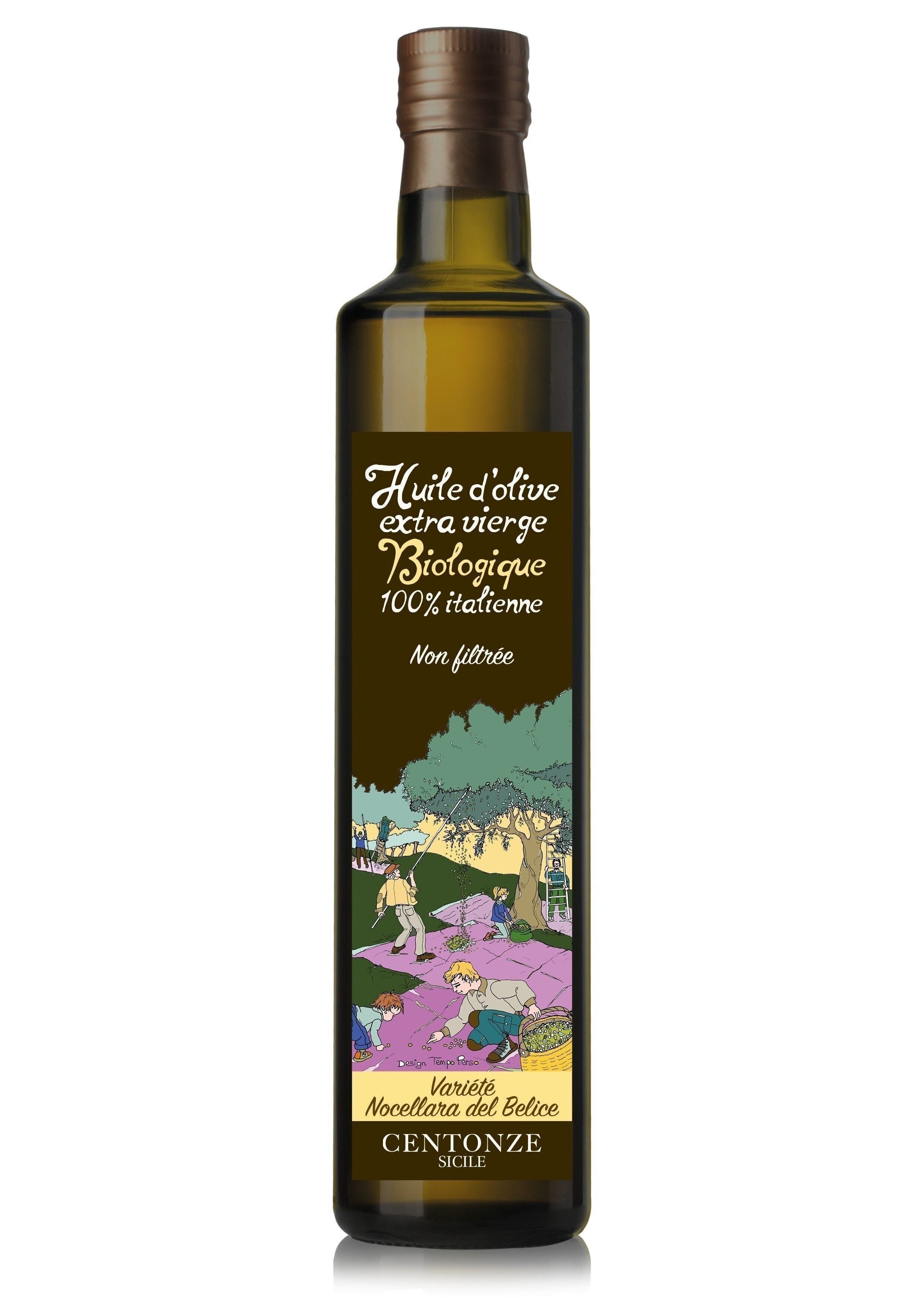 Olio Novello BIO 2023 (New Sicilian oil) bottle “Dorica”