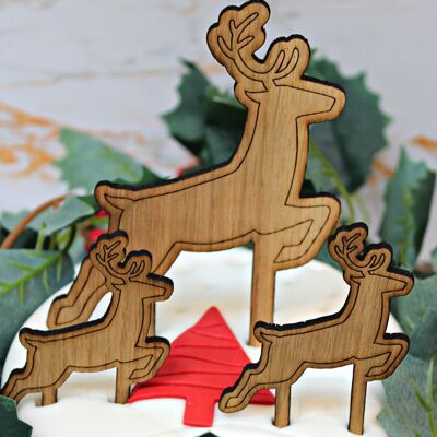 Reindeer Cake Topper Set