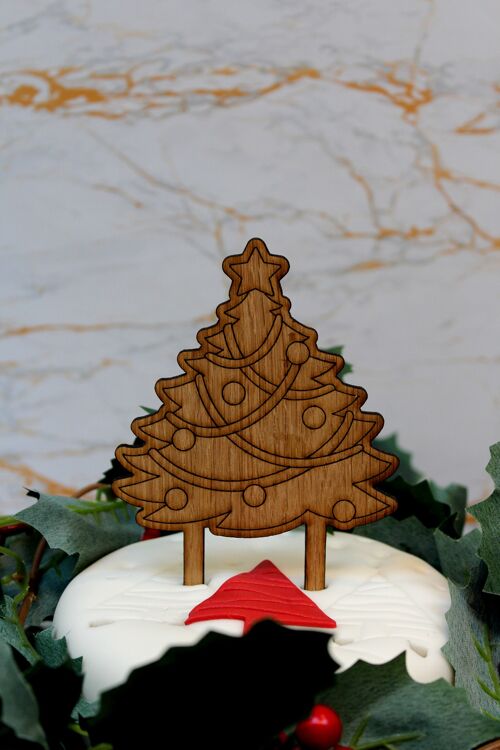 Large Christmas Tree Cake Topper