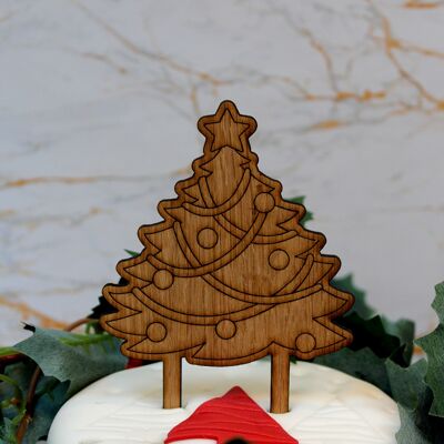Decoración para tarta de árbol de Navidad grande