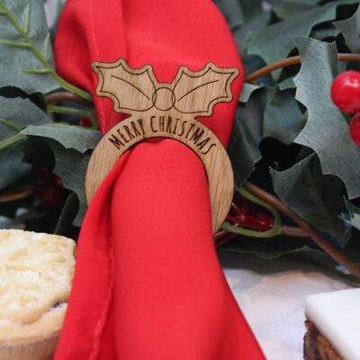 Holly Napkin Ring holders