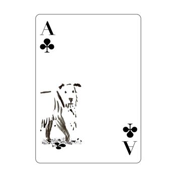 Pack de chiens jouant aux cartes 9