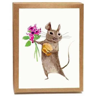 Note in scatola Mousie Beaucoup - Set di 8 carte