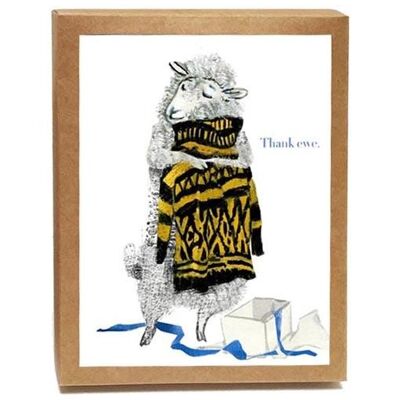Thank Ewe Boxed Notes - Set of 8 Cards