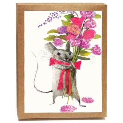 Merci Bouquet Boxed Notes - Lot de 8 cartes