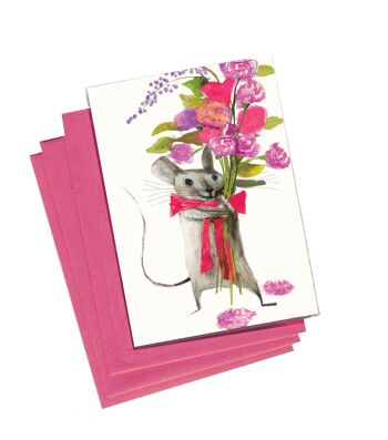 Merci Bouquet Boxed Notes - Lot de 8 cartes 2