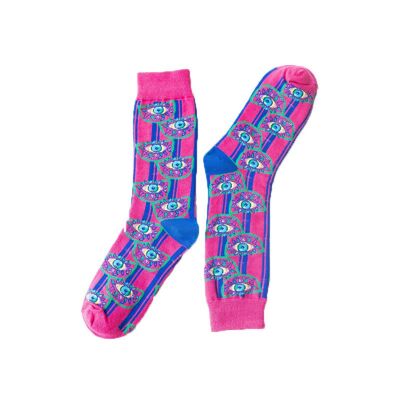colored socks with print | unisex | socks | high socks