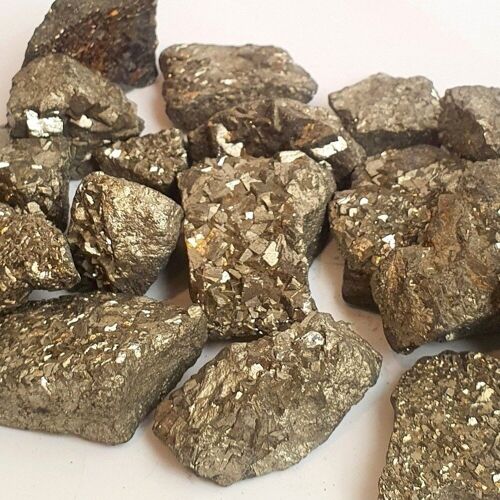 Raw Rough Cut Crystals Pack, 1kg Pack, 10-50g per piece, Pyrite