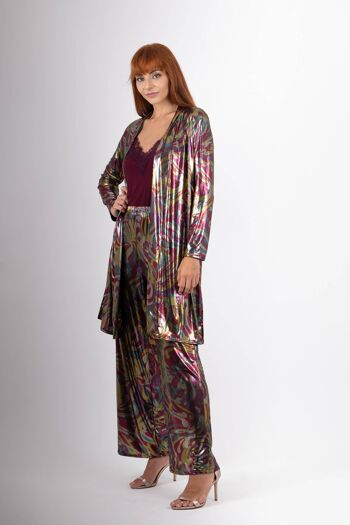 ENSEMBLE PANTALON + KIMONO métallisé 5