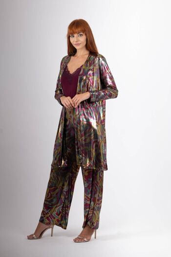 ENSEMBLE PANTALON + KIMONO métallisé 6