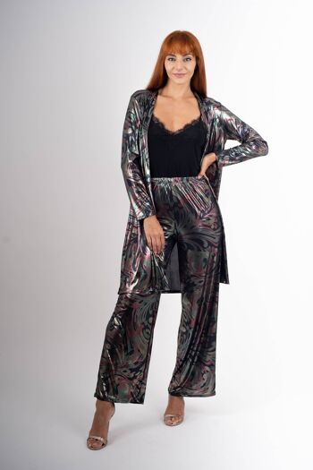 ENSEMBLE PANTALON + KIMONO métallisé 4