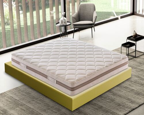 Topper Singolo 80x190 in waterfoam - alto 8 cm, sfoderabile