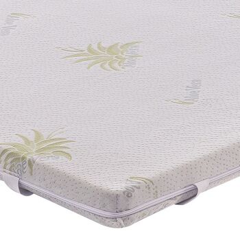 Surmatelas Correcteur de Rigidité - Revêtement Aloe Vera - Amovible - 7 cm de haut - 80x200 cm 4