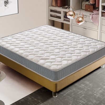 MaterassieDoghe - Materasso 160x200 a molle insacchettate, 4 cm memory  foam, ortopedico, 800 molle insacchettate, 9 zone di comfort