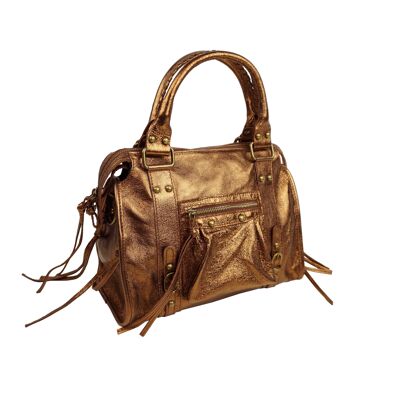 Bolso de mano Naples Cobre de piel serraje