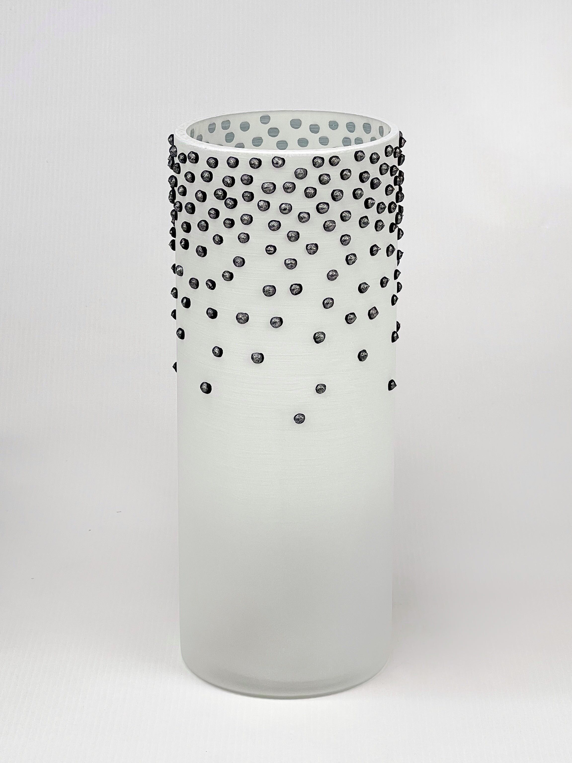 Vaso decorativo in vetro artistico 7017/300/sh350.2