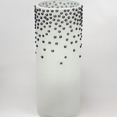 Vaso decorativo in vetro artistico 7017/300/sh350.2