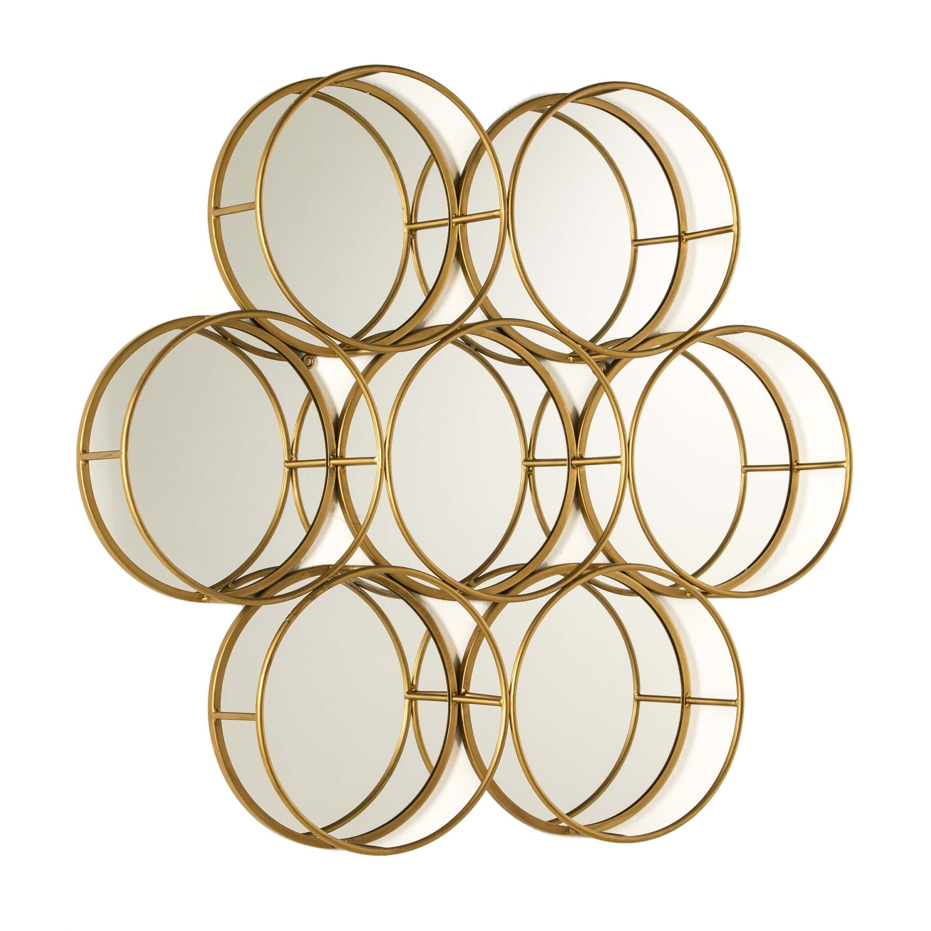 SCULTURA 112X9X83 SPECCHIO/METALLO DORATO TH1320800