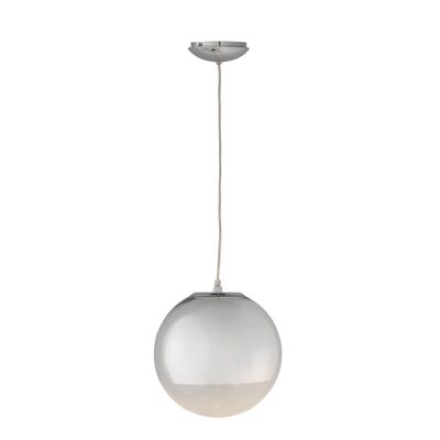 CEILING LAMP 25X25X25 GLASS/SILVER METAL TH1379100