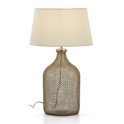TABLE LAMP 26X26X55 GLASS/GOLDEN METAL/WITHOUT SHADE TH1400300