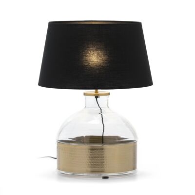 LAMPADA DA TAVOLO 33X33X40 VETRO/METALLO ORO/SENZA SCHERMO TH1400500