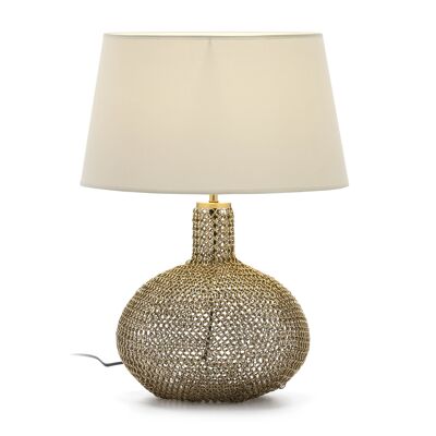 TABLE LAMP 29X29X36 GLASS/GOLD METAL/WITHOUT SCREEN TH1400800
