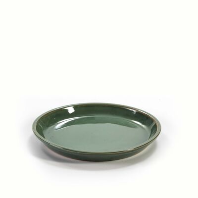 PLATE 32X32X3 STONEWARE GREEN JADE TH1473100