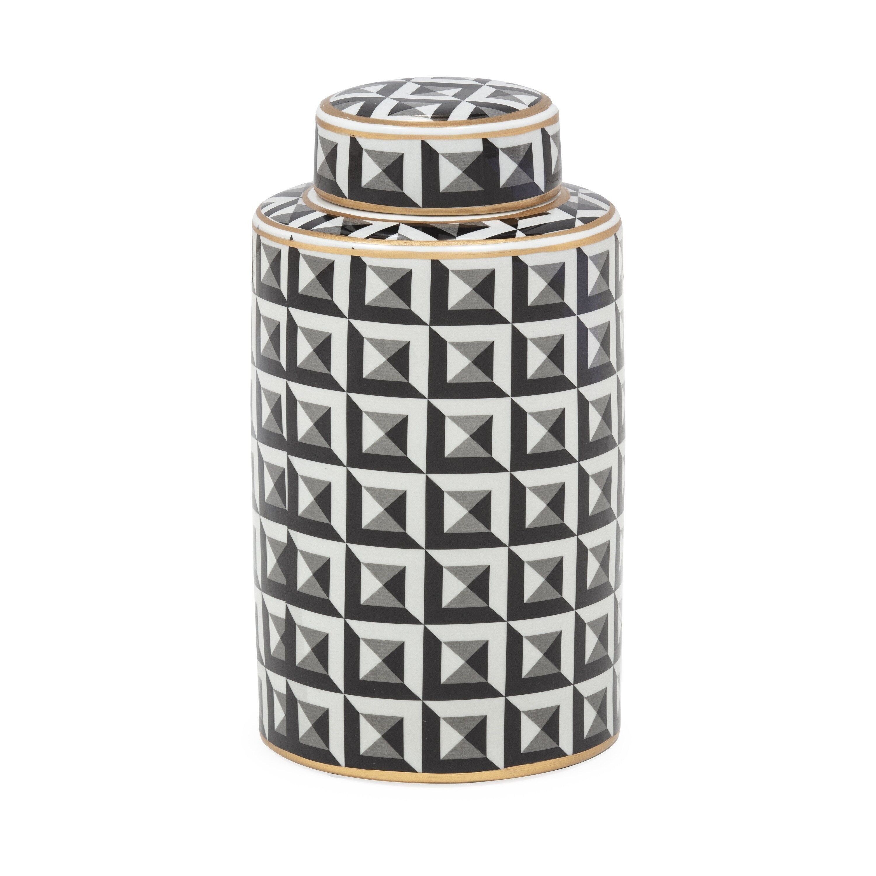 TIBOR 20X20X40 CERAMICA BIANCO/NERO/GRIGIO/ORO TH2109000