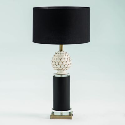 TABLE LAMP 15X15X58 GOLDEN METAL/WHITE/BLACK CERAMIC WITHOUT SHADE TH2213900