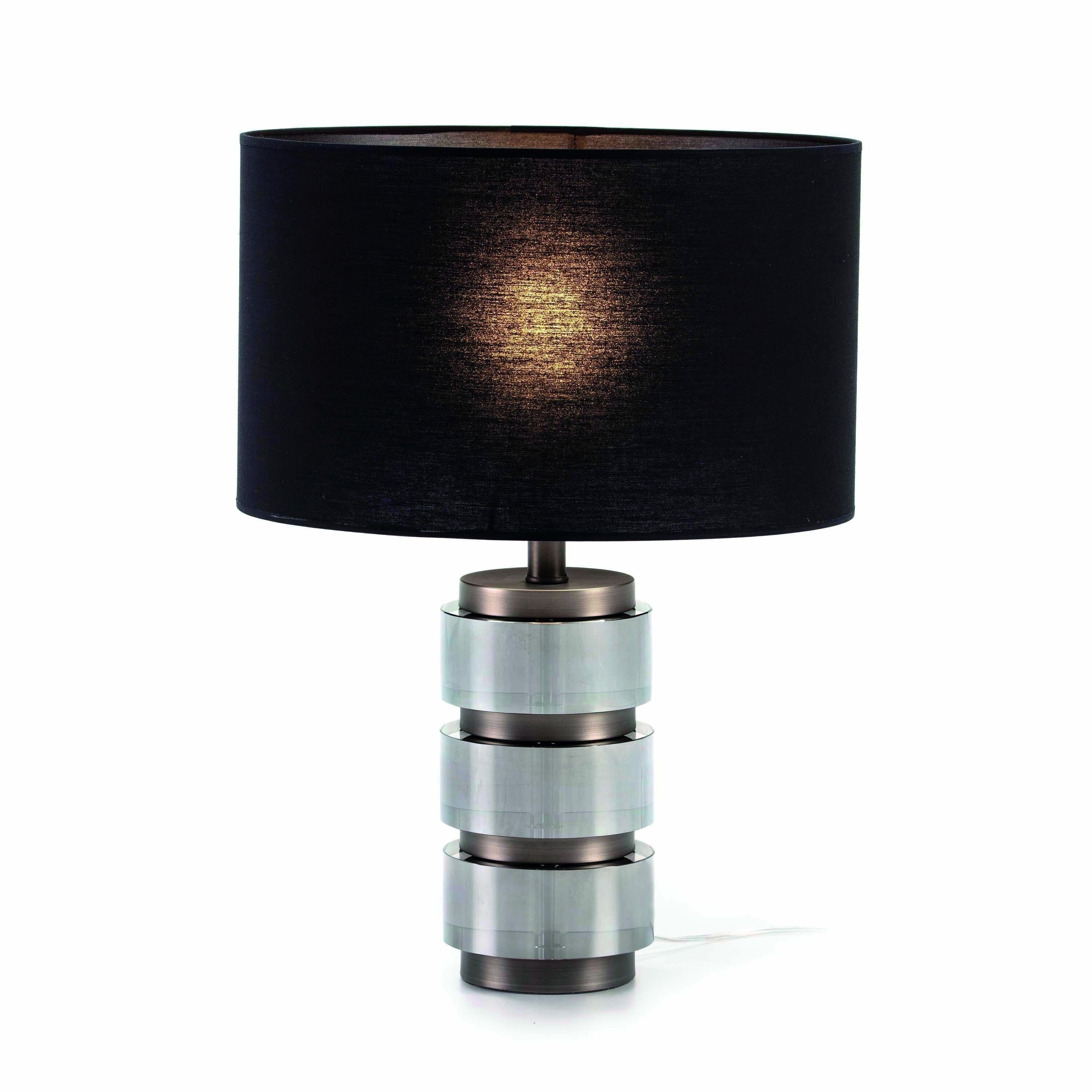 TABLE LAMP WITHOUT SHADE 14X12X36 SMOKED METHACRYLATE/GREY METAL TH2215300