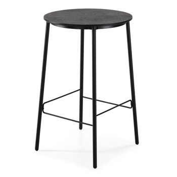 TABLE DE REPAS 70X70X111 BOIS NOIR/MÉTAL NOIR TH2572800 1