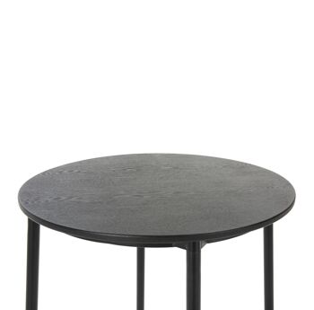 TABLE DE REPAS 70X70X111 BOIS NOIR/MÉTAL NOIR TH2572800 3