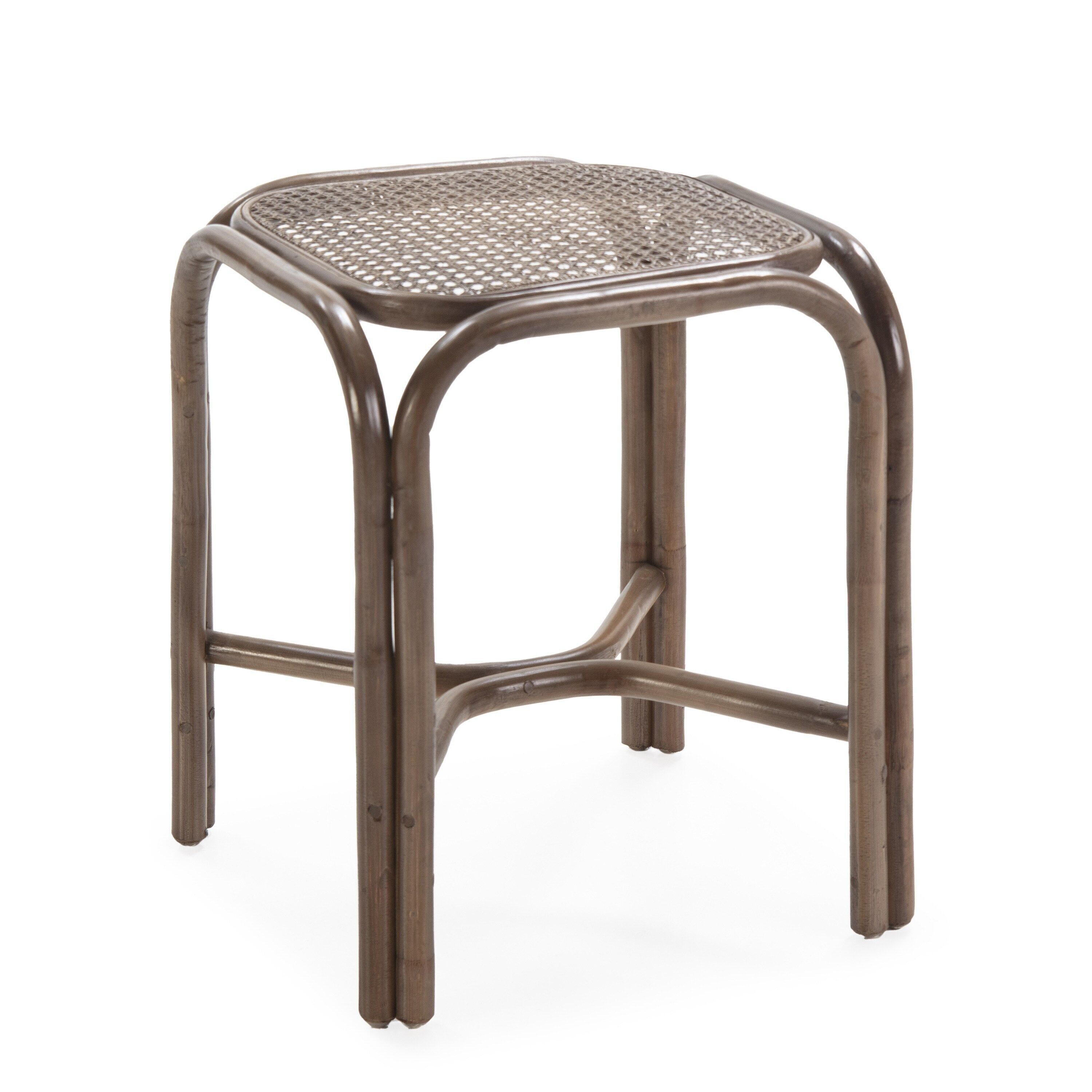 SGABELLO 40X40X46 LEGNO/RATTAN MARRONE TH2649100