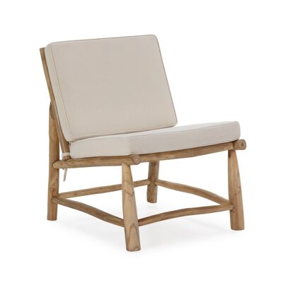 ARMCHAIR 65X80X85 NATURAL WOOD WITH CUSHIONS TH2700400