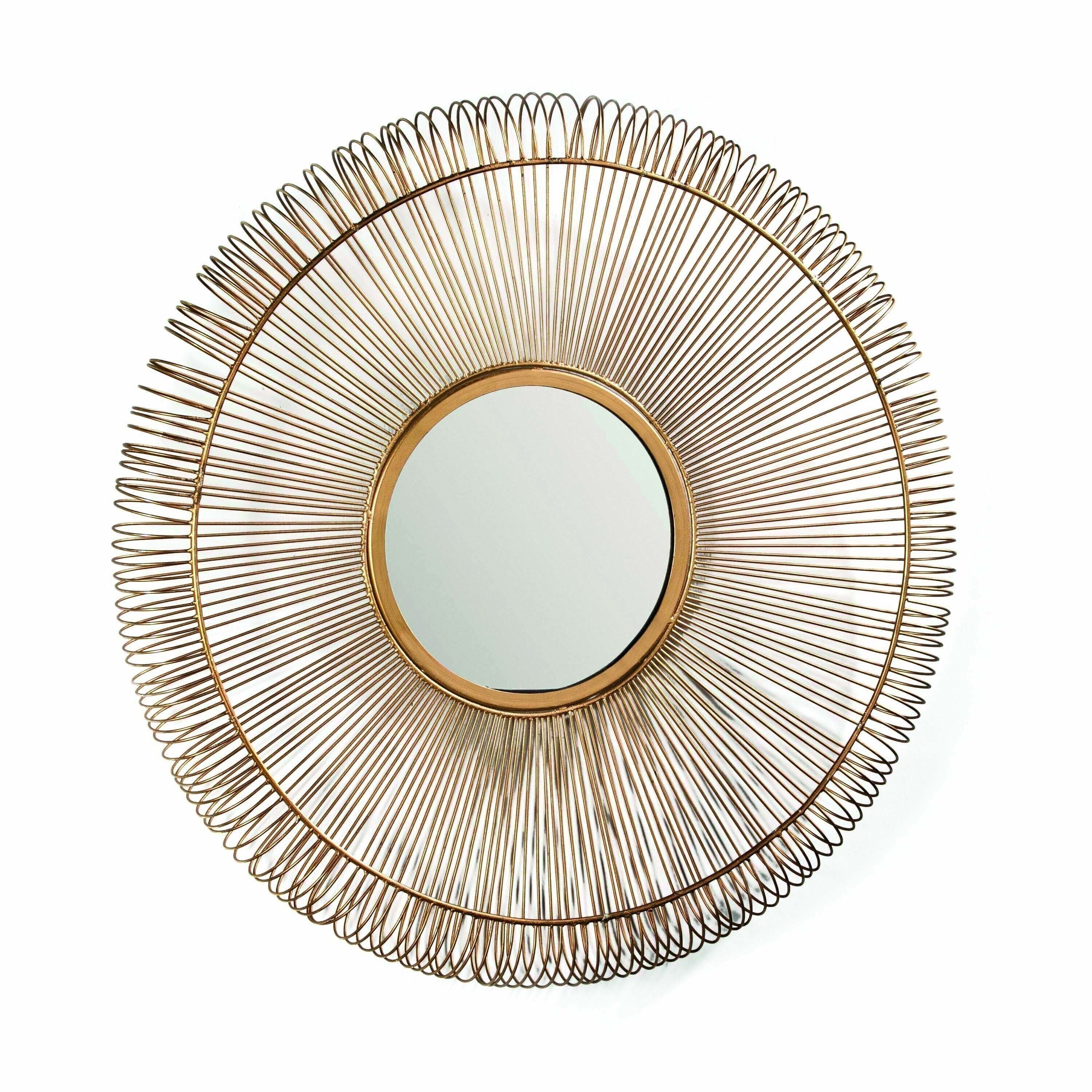 SPECCHIO 76X7X76 VETRO/METALLO DORATO TH3155700