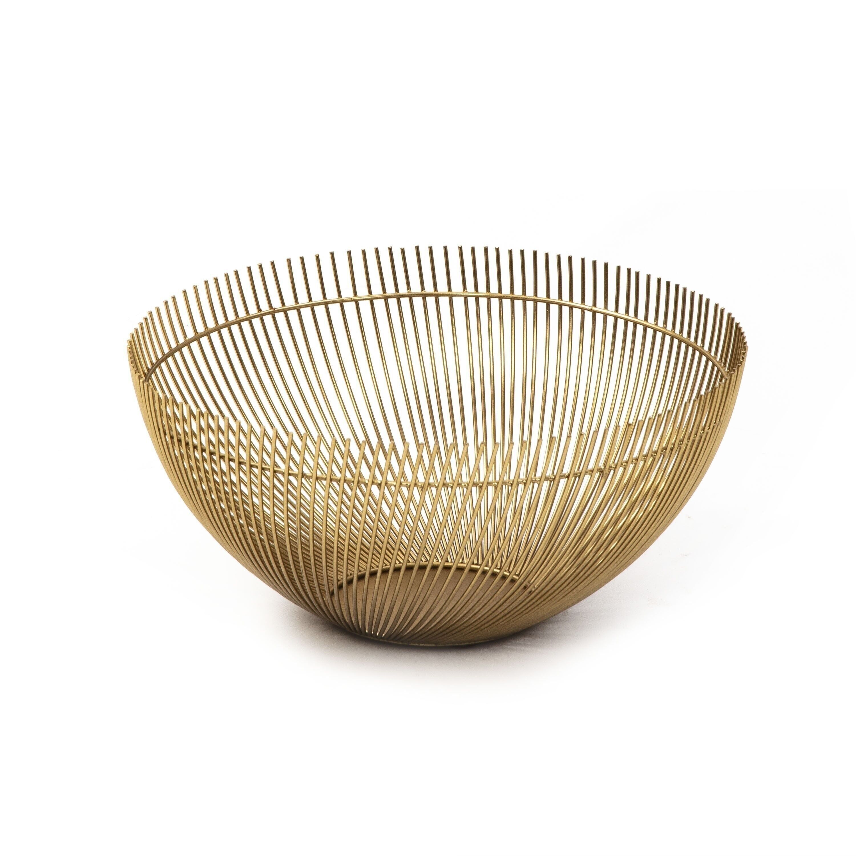 CENTRO TAVOLO 36X36X16 METALLO DORATO TH3158000