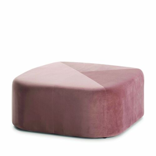 PUFF 80X80X36 TELA TERCIOPELO ROSA TH4048400