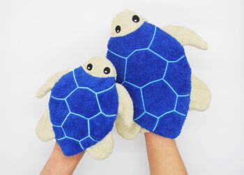 Gant de toilette tortue de mer BIO - petit 2