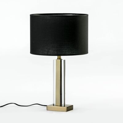 LAMPADA DA TAVOLO 12X7X34 METALLO ORO/ACRILICO TRASPARENTE SENZA SCHERMO TH6580000