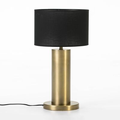 LAMPE DE TABLE 20X20X40 MÉTAL DORÉ SANS ABAT-JOUR TH6580600