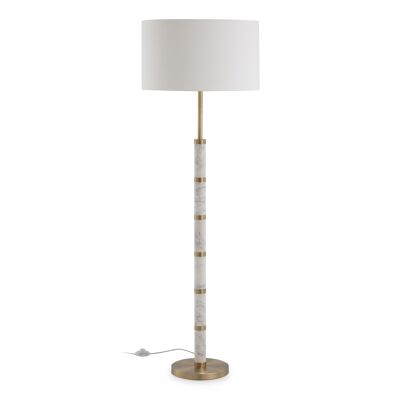 FLOOR LAMP 25X25X135 WHITE MARBLE/GOLDEN METAL TH6585600