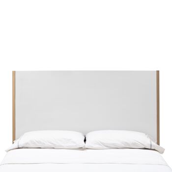 TÊTE DE LIT 160X3X90 BOIS BLANC/MÉTAL DORÉ TH7402700 2