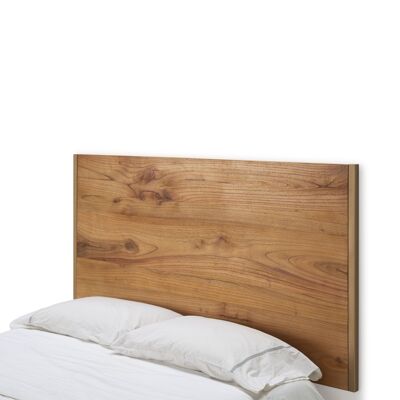 TÊTE DE LIT 160X3X90 BOIS NATUREL/MÉTAL DORÉ TH7402900