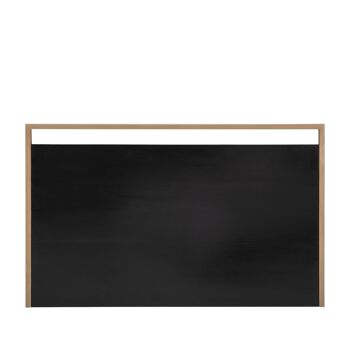 TÊTE DE LIT 160X3X100 BOIS NOIR/MÉTAL DORÉ TH7403100 2