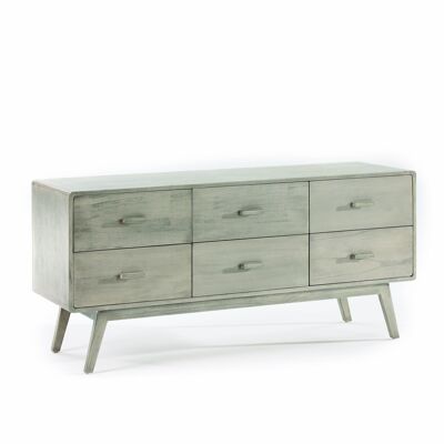 SIDEBOARD 160X50X75 VEILED GRAY WOOD TH7639609