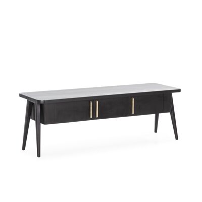 MUEBLE TV 150X50X51 MADERA NEGRO/METAL DORADO TH7645901