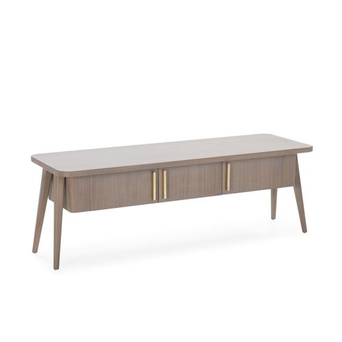 MUEBLE TV 150X50X51 MADERA PATINA GRIS/METAL DORADO TH7645907