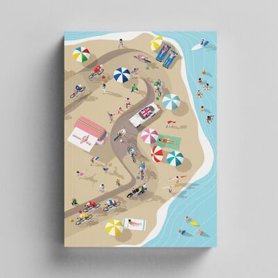 Notizbuch für Radfahrer - The Beach